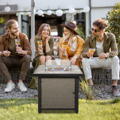 76cm Gas Firepit Table